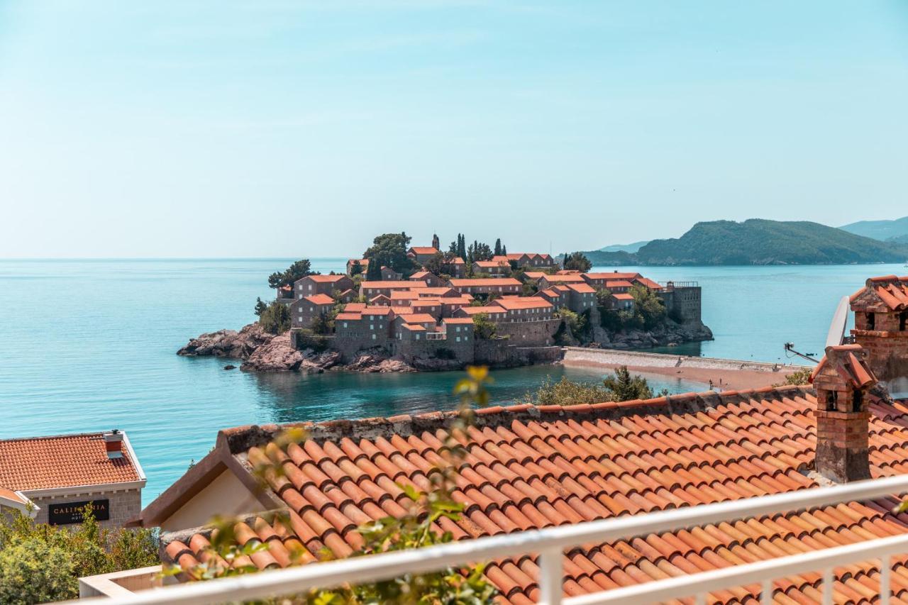 Sun Rose Apartments Sveti Stefan Eksteriør billede